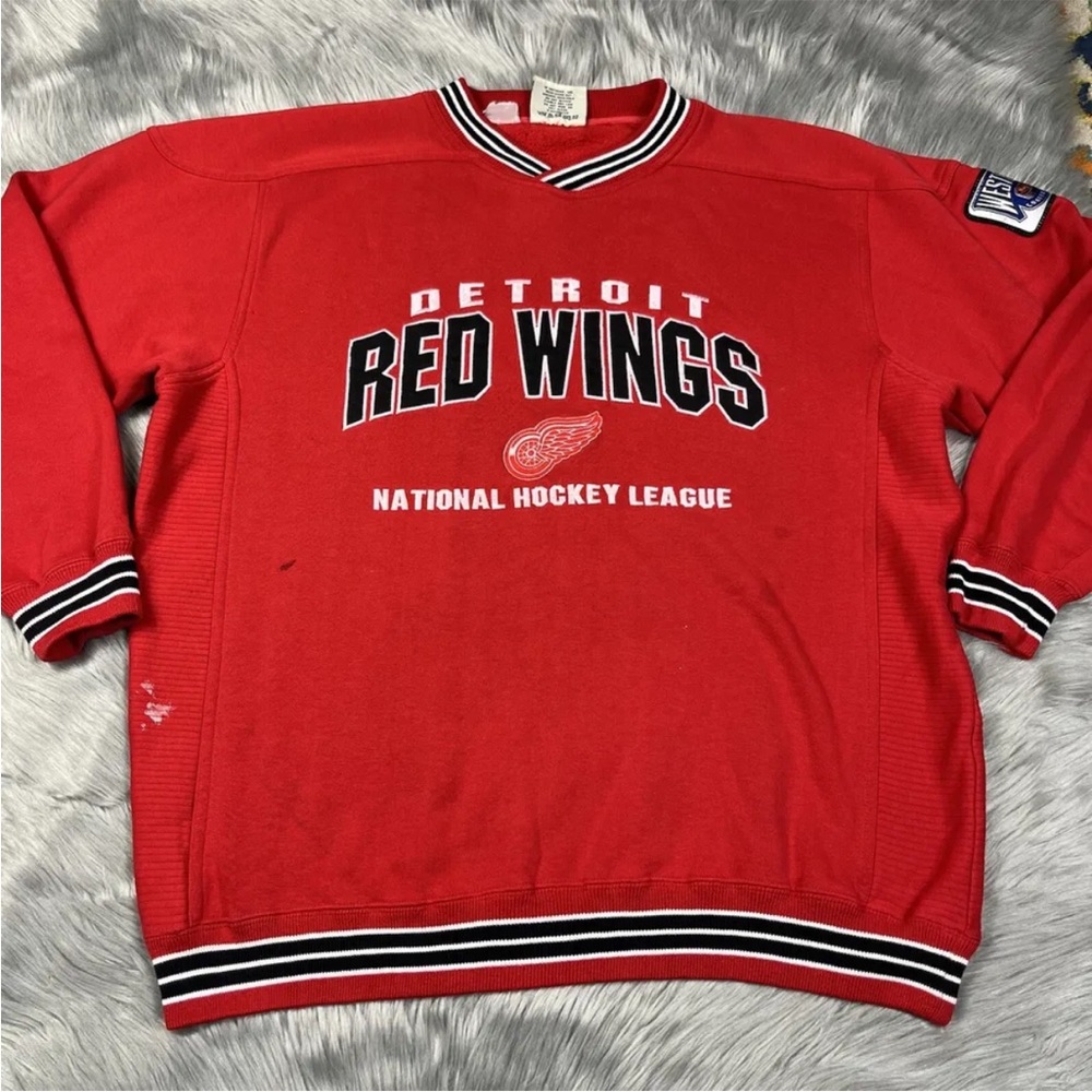 Vintage 90s LEE Detroit Red Wings Hockey NHL Sweater